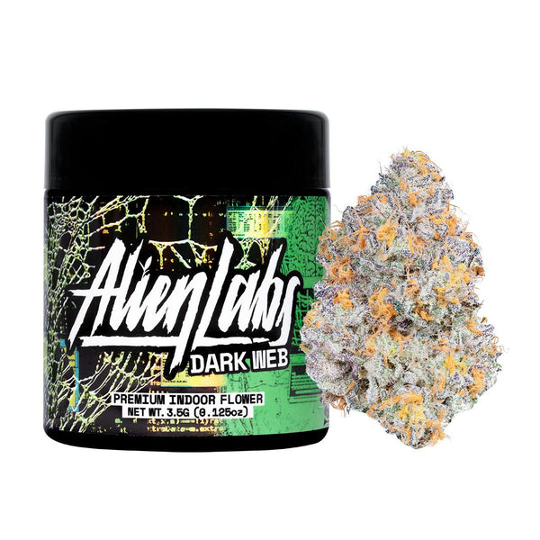 Dark Web 3.5g Flower Jar - Alien Labs