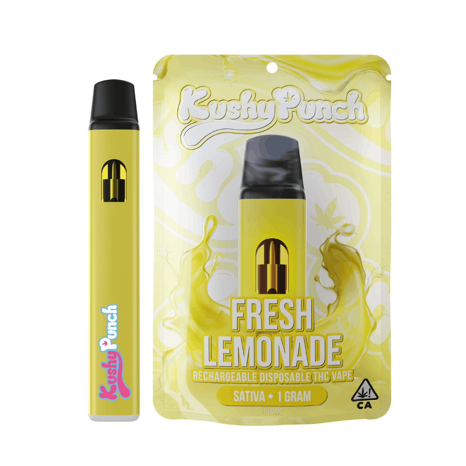 Fresh Lemonade - Kushy Punch Disposable Vape – BUDZILLA|SD