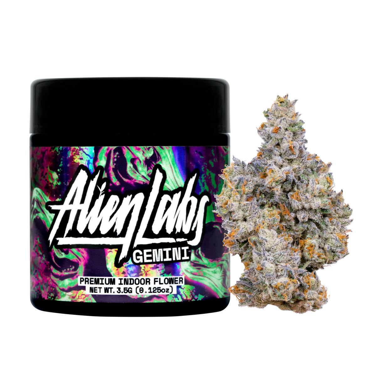 Gemini 3.5g Flower Jar - Alien Labs – BUDZILLA|SD