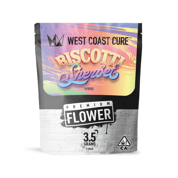 Biscotti Sherbet - 3.5G Premium Flower Bag - West Coast Cure