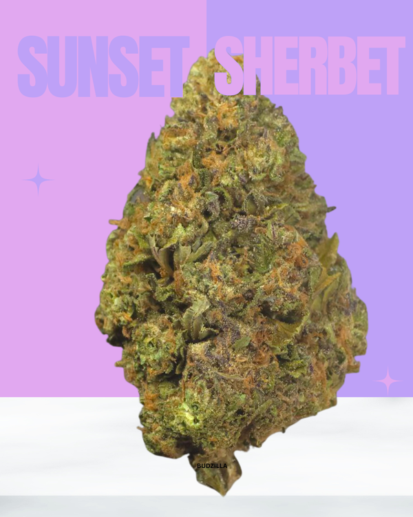 Sunset Sherbert 28g Full Oz Flower Bag