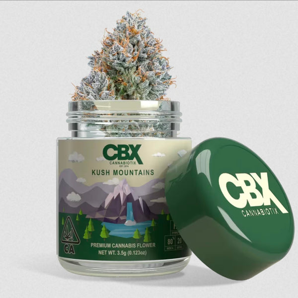 Kush Mountains 3.5g Flower Jar by CBX (Cannabiotix)